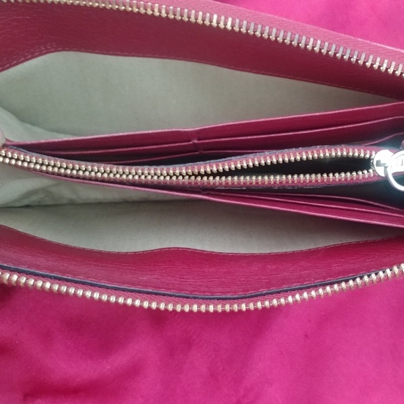 Chloe continental lily bow bordeaux leather wallet - Picture 6 of 8